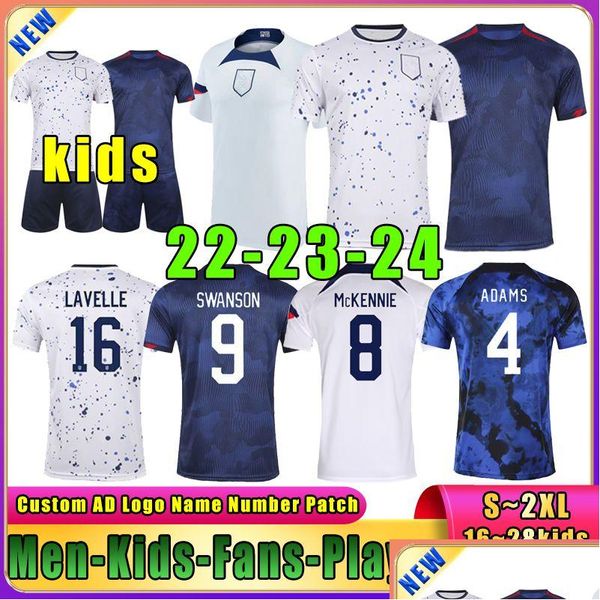 Jerseys de football 22 23 24 Nouveaux États-Unis États-Unis Pisic Mckennie National Team Fan Player Version Ferreira Adams Yedlin Chemise de football Hom Otcel