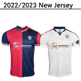 Jerseys de football 22 23 Cagliari Calcio Godin Marin Keita Balde Joao Pedro Strootman Nandez Pavoletti Home Football Shirt