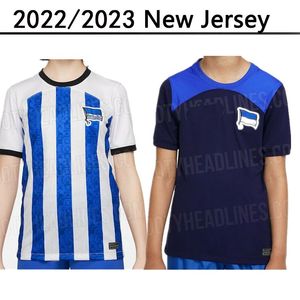 Voetbaljerseys 22 23 Hertha Berlijn thuis weg Piatek Blue Tousart Boyata Cordoba Lukebakio Cunha Serdar voetbal shirts uniformen