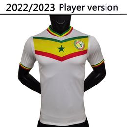 Jerseys de football 22 23 Version du joueur du Sénégal National Mane Koulibaly Gueye Kouyate Sarr Maillot de Football Shirt Retro