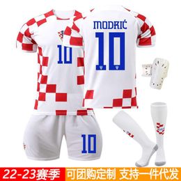 Soccer Jerseys 2223 Croatie Home Away Team Team Jersey Football Kit 10 Modric World Cup Nouveau