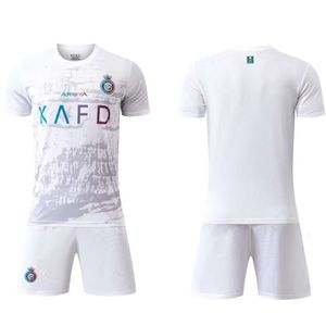 Voetbaltruien 23-24 Al-NASSR FC Victory Two Guest White Club Jersey Children's Adult Set 14-2xl