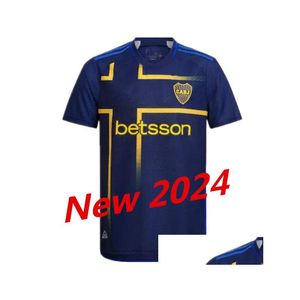 Jerseys de football 23 24 Boca Juniors Home 2024 2025 Carlitos Benedetto Villa Maradona Saio Medina Varela Tercera Pavon Men Football Shirt Otlzo