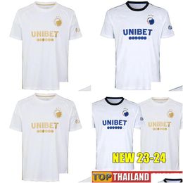 Jerseys de football 23 24 FC Copenhague 2023 2024 Chemises de football en or blanc Kit Byens Hold Shirt Jersey Drop Delivery Sports en plein air Athl Otshh