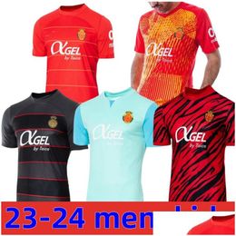 Voetbalshirts 23 24 Rcd Mallorca Sanchez Abdon A. Raillo Valjent Heren Set Kindertenue 2023 2024 Muriqi Baba Grenier Thuis Uit Voetbal Sh Otybp