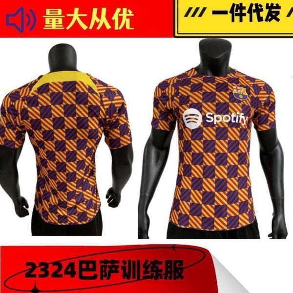 Jerseys de fútbol 2324 Barcelona Prepchue Camisa de entrenamiento Fútbol Sportswear Jersey