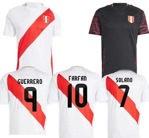 Jerseys de football 24-25 Pérou Home personnalisés de qualité thaïlandaise Kingcaps 2 Abram 7 Solano 9 Guerrero Pineau 10 Cueva 10 Falfan 14 Pizarro 20 Flores 23 Aquino Wear