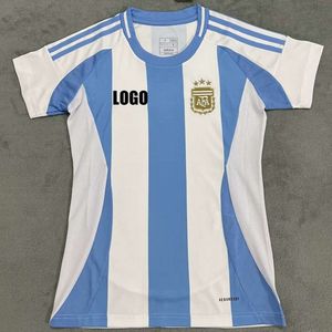 Voetbalshirts 2425 Argentinië Home Dames voetbalshirt Sort Sleved S-XXL