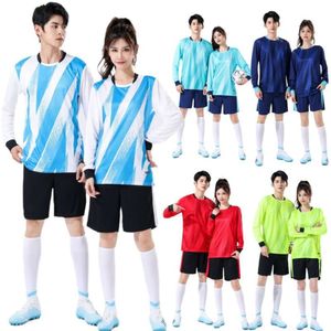 Voetbaljerseys Volwassen kinderen Lange mouwen Smooth Board voetbaluniform, kort mannelijk Primary School Student Training Uniform, sportteam