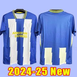 Soccer Jerseys Adults 2024 2025 Maupay Connolly Allister Trossard March Alzate Mens Suit 24 25 Footh Thirt Fans Version