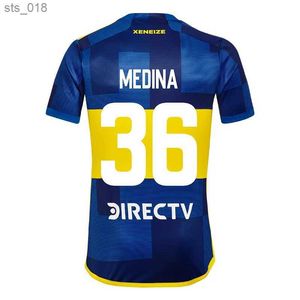 Jerseys de football CAVANI Boca Juniors 2023 2024 BENEDETTO MARCOS ROJO CARLITOS ROSSI TEVEZ SALVIO BARCO JANSON MEDINA Chemise de football pour enfants H2434