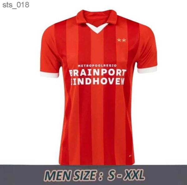 Maillots de football Eindhoven enfants hommes kits 2024 Hazard FABIO Silva Accueil chemises de football ensemble TOP adultH240307