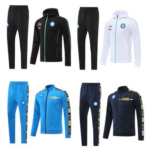 Voetbalshirts voetbal 2022 2023 Napoli trainingspak jas hoodie voetbal jersey trainingspakken 22/23 SSC Napels lange rits jas set