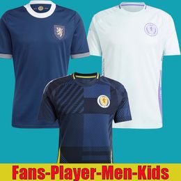 2024 2025 Ecosse Home Soccer Jerseys Édition spéciale MCGINN TIERNEY McTominay Maillot de football Christie McGregor Kit enfants rétro ROBERTSON 150e anniversaire