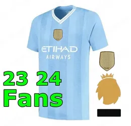 Jerseys de football HAALAND 23 24 DE BRUYNE PHILLIPS MANS CITIES GREALISH FERRAN MAHREZ FODEN BERNARDO JOAO CANCELO Z RODRIGO Chemise de football Hommes Kit Ensembles 275