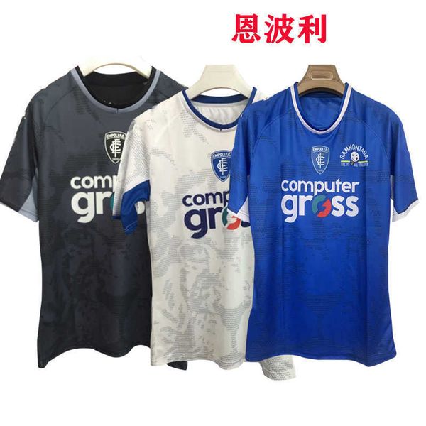 Jerseys de football à la maison Nouveau maillot de football Empoli avec match d'entraînement du logo Objectif latéral impopulaire