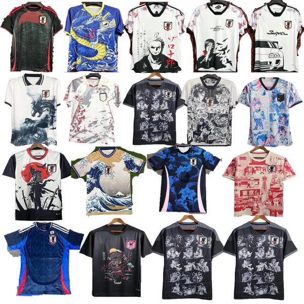 Camisetas de fútbol Camisetas de Japón Dibujos animados ISAGI ATOM TSUBASA MINAMINO ASANO DOAN KUBO ITO hombre KIT Uniforme especial japonés 24/25 Camiseta de fútbol Versión para fanáticos