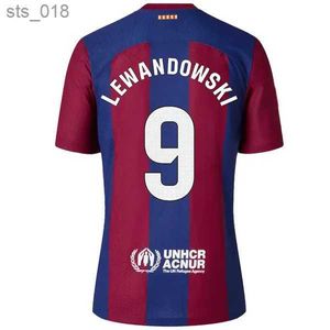 Maillots de football Lewandowski 23 24 Ferran S Pedri Gavi Joao Felix Cancelo Raphinha 2023 2024 F. De Jong Dest Camisetas Maillot de football MenH240308