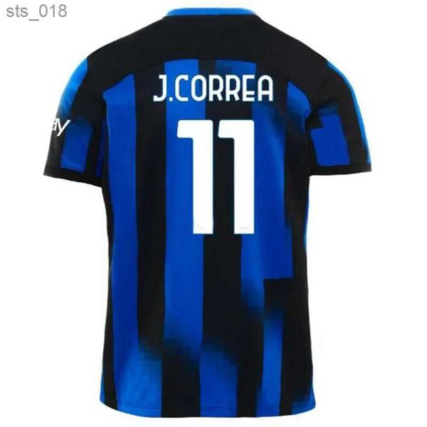 Jerseys de fútbol Lukaku Barella Inters Milan Giroud Theo Camiseta de fútbol 2023 2024 Uniformes Hombres Niños Kits SetsH2435