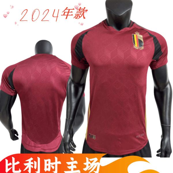 Jerseys de fútbol Jersey de fútbol de fútbol y edición de fans de 2024 Belgium Belgium con número imprimible