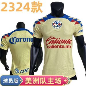 Jerseys de football des maillots masculin 23/24 America Team Home Jersey Player Version Football Match peut être imprimé avec