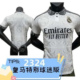 Soccer Jerseys Men's 23-24 Real Madrid Special Fans 'Edition Jersey Football Game White Nieuw maat 9