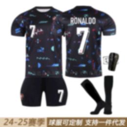 Chatigs de formation des maillots de football 2425 Kits d'entraînement du Portugal sur le terrain 7 C Ronaldo 8 B Fee Football pour enfants