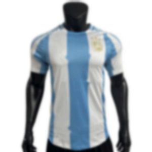 Voetbalshirts Trainingspakken voor heren 2024 Argentijns thuisshirt, voetbalshirt voor spelersversie met printbaar nummer