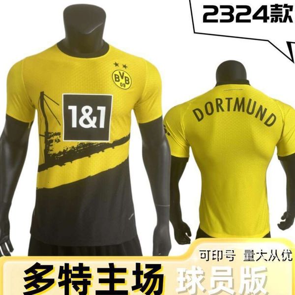 Jerseys de fútbol Síbles para hombres 23/24 Dortmund Home Jersey Player Edition El partido de fútbol se puede imprimir con