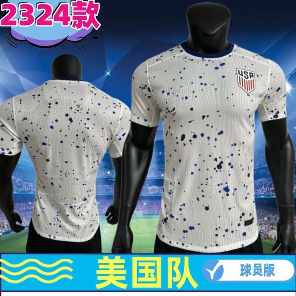Les maillots de football des maillots masculins 23/24 US Team Home Jersey Player Edition Football Game peuvent être imprimés avec