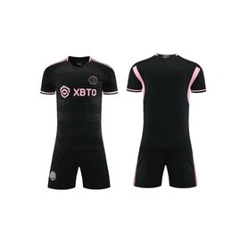 Jerseys de fútbol Suelles para hombres 23-24B Miami Invitado Club Black Football Jersey Clothing para niños Juego de adultos 14x2xl