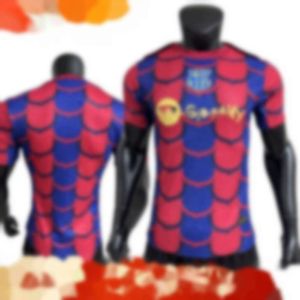 Voetbalshirts Trainingspakken voor heren 2425 Barcelona Pre Match Training Jersey, spelers- en fanversie Voetbalshirt Printnummer