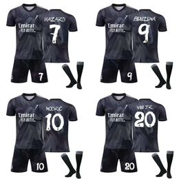 Soccer Jerseys Men's Tracksuit Mend Madrid Jersey 120e anniversaire Y3 Co-branding costume n ° 10 Modric Adult Children's Football Shirks + chaussettes