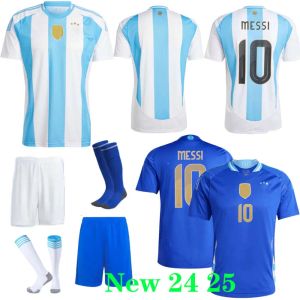 Jerseys de football Messis Otamendi de Paul Team National Copa Dybala Martinez2024 2025 Euro Cup Argentinamartinez Kun Aguero Maradona Football Shirts 24