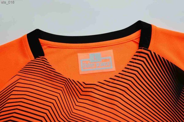 Maillots de football orange Kit de football adulte maillot d'entraînement blanc VersionH240306