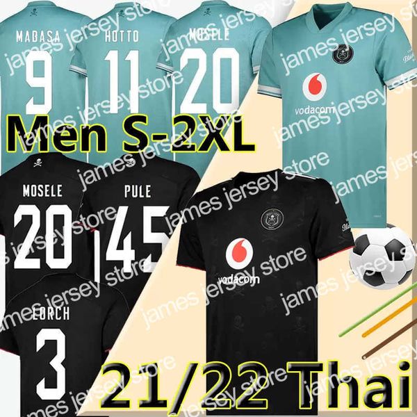 Maillots de football Pirates Maillots de football 21 22 Domicile Extérieur Jaune Noir 2021 2022 Afrique maillot de football Mosele Hotto Pule Mabasa Lorch Nyauza Monyane Chemise