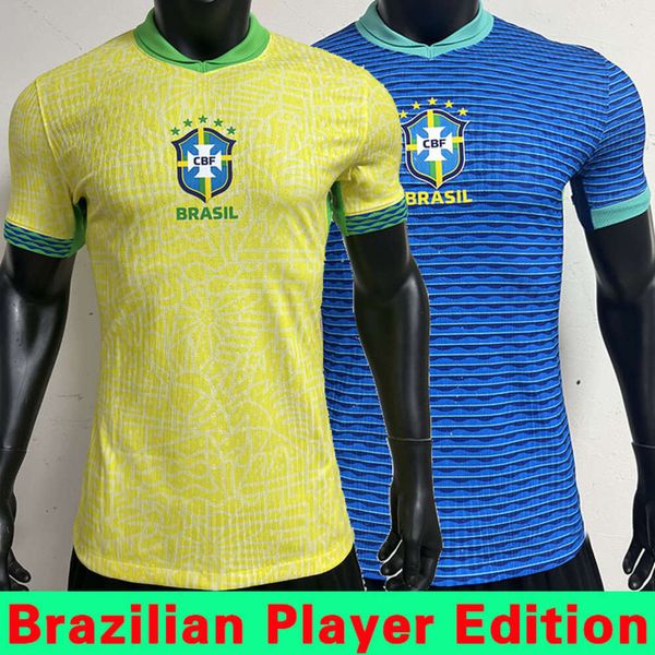 Jerseys de fútbol Jugador Copa América Brasil Jersey Fútbol Tamaño 10 Rodrigo 20 Savio Versión