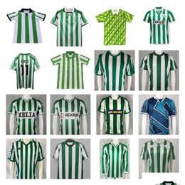 Soccer Jerseys Real Betis rétro 1976 77 81 88 89 94 95 96 97 98 2001 02 03 04 Alfonso Jarni Denilson Vintage Football Shirt Finidi Joa Otj0c
