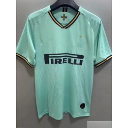 Jerseys de fútbol Retro 98 99 1920 Milán Hombres Camisetas de fútbol Entrega de gotas Deportes al aire libre Atlético Ropa al aire libre Desgaste Otoq1