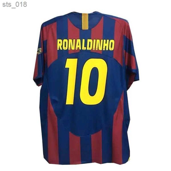 Maillots de football Maillots de football rétro Barcelone Barca 08 09 XAVI RIVALDO Iniesta finales maillot classique pied 16 17 chemises de football H2434