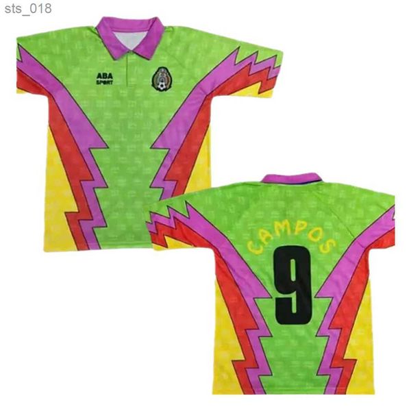 Les maillots de football rétro Jorge El Inmortal J Navarrete Bright ont contribué les chemises de gardien de gardien Portero Gardien de but 1992 93 Golf Football Shirts S-3XLH2434