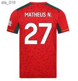 Maillots de football Wolves NETO NEVES Wanderers CUNHA PODENCE HEE Chemises de football Hommes Kit Enfants UniformesH240307