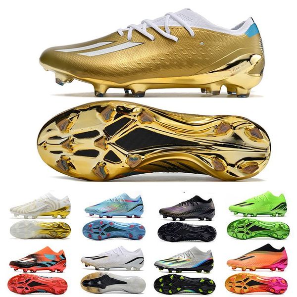 Soccer Lionel Mess Signature X Speedportal.1 FG Leyenda realizó tacos de la Copa Mundial Balon Te Adoro Mi Histori L Rihla Fútbol Shoes para hombres 39 a 45
