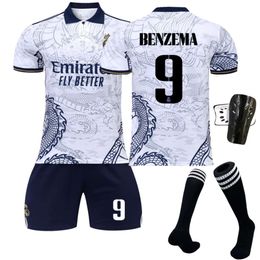 Soccer Men's 2223 Real Madrid Dragon Special Edition Jersey Commémorative n ° 9 Benzema