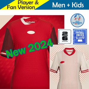Voetbal New Canada Jersey Maillot de Foot 2024 Copa America Cup Kids Kit 2025 Canadian National Team voetbalshirt 24/25 Home Away Player -versie Buchanan Ball