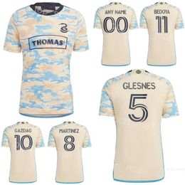 Soccer Philadelphia Union Jersey 10 GAZDAG 7 UHRE 9 CARRANZA 8 MARTINEZ 5 GLESNES 3 ELLIOTT 11 BEDOYA FLASH WAGNER GLESNES BLAKE Maillot de football Kits Uniforme 2023-24