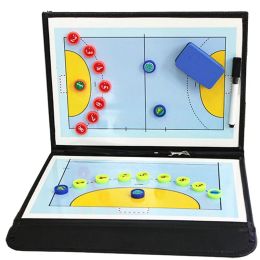 Soccer Portable Handball Tactical Board Basketball Board Board Foldable PU Handball Basketball Game Board Training Clitedboard Arbitree