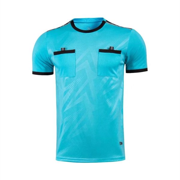 Soccer Professional Arbitre Jerseys de football Arbitre Arbitre Arbitre Football Shirt Short Juge Juge Soccer Shirts Oneck Ubitre Football Jersey