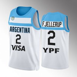 Basketbalshirts Argentinië 2023 7 Facundo Campazzo 5 Manu Ginobili 4 Luis SCOLA 29 Patricio GARINO 14 Gabriel DECK 12 Marcos DELIA 20