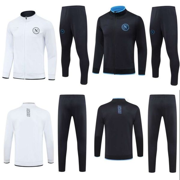 Ensembles de football / survêtements de survêtement masculins survêtements Napoli Training Jersey 2324 Saison Player Edition Automne / Winter Apparence Veste Sweat à sweat Paris Football Team Kit